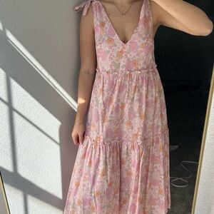 Petal & Pup Floral Pink Sleeveless Dress